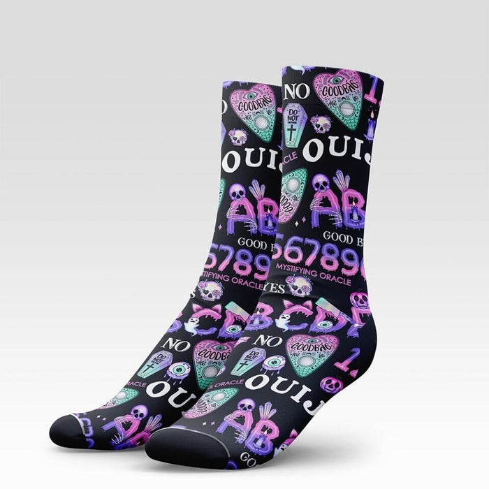 Ouija Socks Gothic Spooky Creepy Socks - Gift for Halloween, Gift for Friends and Family