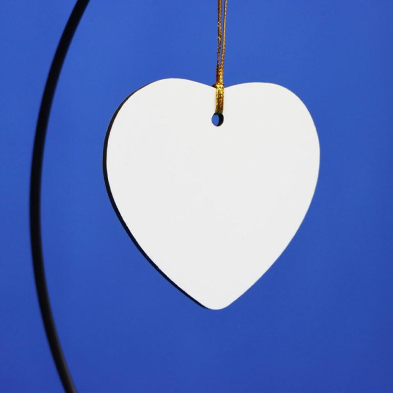 Personalized Memorial Photo Heart Ornament - Up to 3 Photos - Memorial Gift Idea For Christmas/Loss Of Dogs - A Piece Of My Heart Is At The Rainbow Bridge