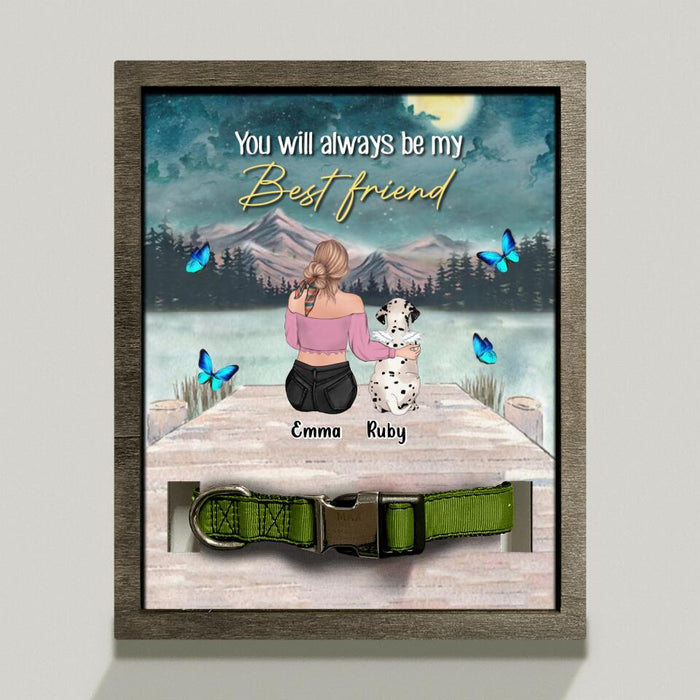 Custom Personalized Memorial Dog Mom/Dog Dad Loss Frame - Gift Idea For Dog Owners/Dog Lovers - Upto 5 Dogs - You Will Always Be My Best Friend