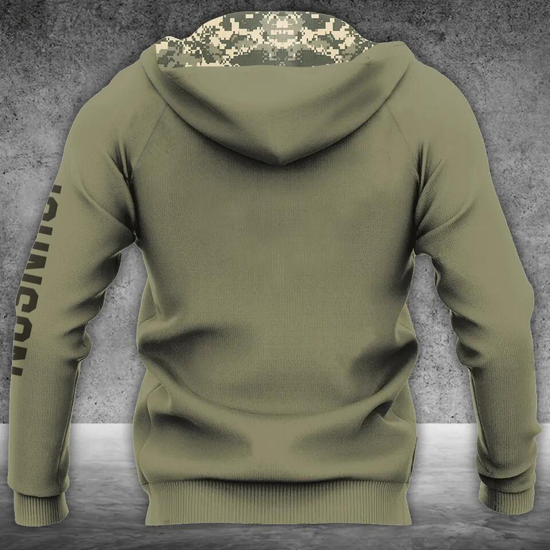 Personalized Veteran Double-Sided Printed Hoodie - Gift Idea For Veteran - I Was There Sometimes I Still Am