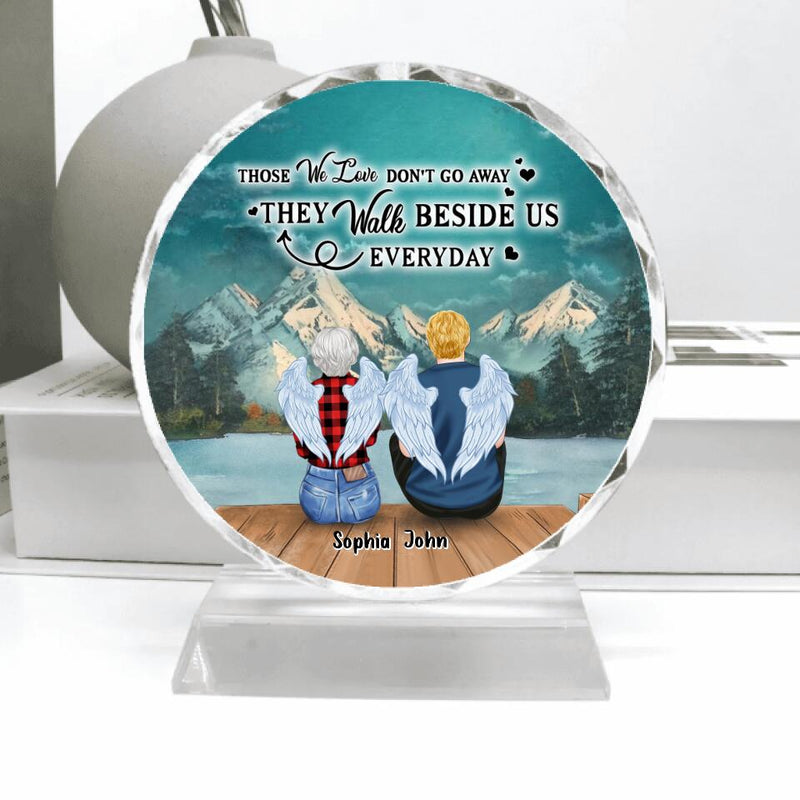 Personalized Memorial Family Member Loss Crystal Pendulum - Up to 5 People - Memorial Gift Idea - Those We Love Don't Go Away