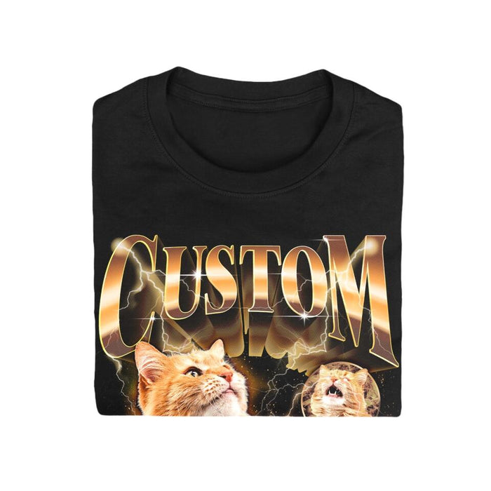 Personalized Cat Custom Image T-shirt - Gift Idea For Cat Lover - Upload Photo