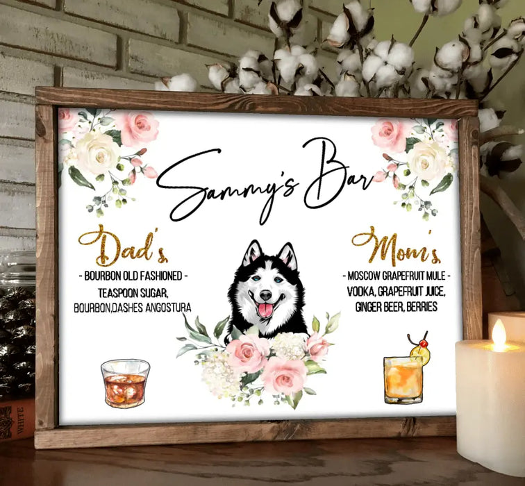 Custom Personalized Wedding Poster - Upto 3 Dogs - Wedding/Anniversary Gift for Couple/Dog Lovers