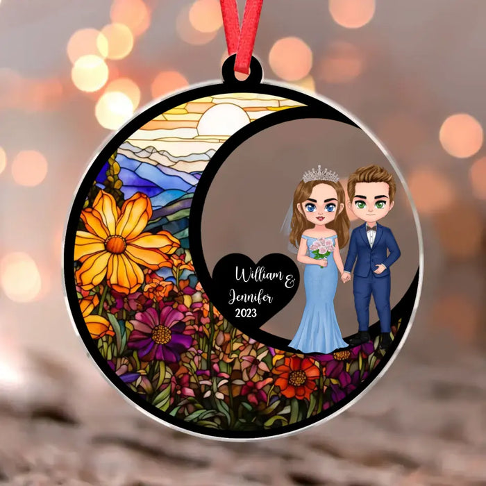 Personalized Couple Acrylic Ornament - Gift For Couple/ Christmas/ Wedding
