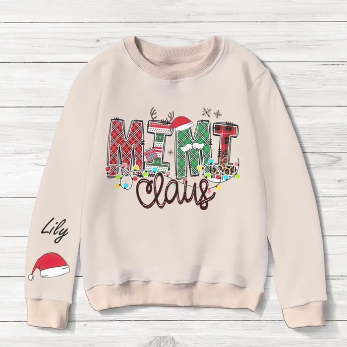 Custom Personalized Grandma AOP Sweater - Up To 10 Children - Christmas Gift Idea for Grandma - Mimi Claus